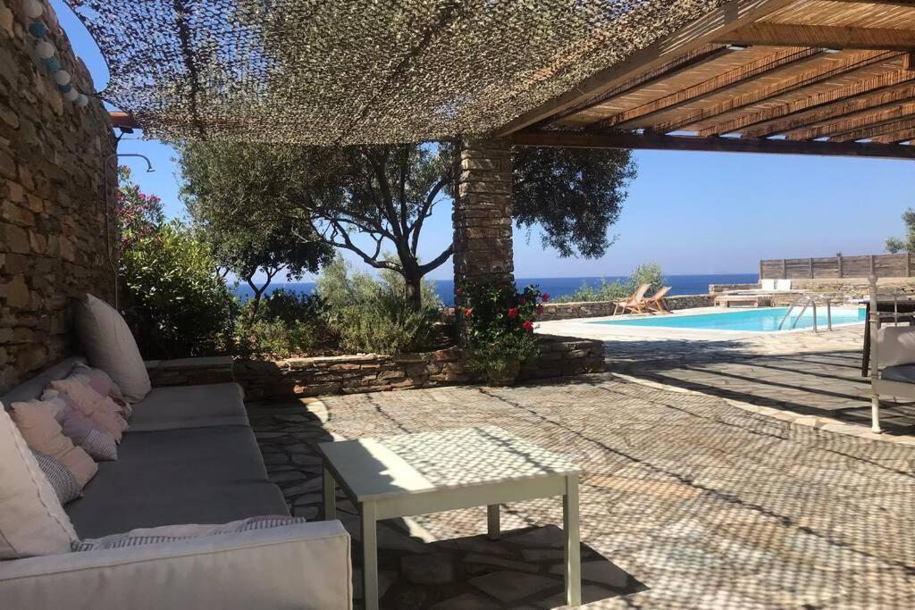 Sunset Villa With Swimming Pool At Tzia Ligia  Eksteriør bilde
